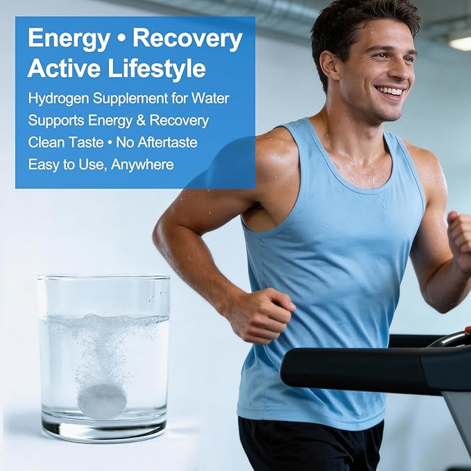 Molecular Hydrogen Water Tablets for Drinking Water – H2 Molecular Hydrogen Fast Dissolving,Antioxidant Water Enhancer, Daily Wellness Support, 90 Count
