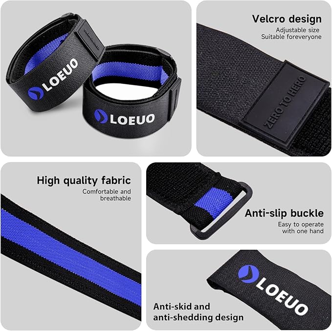 Booty Bands for Working Out Glutes, Adjustable Blood Flow Restriction Bands with Non Slip for Workout Butt & Thigh Building, Occlusion Bands for Women and Men Glutes Easy to Carry
