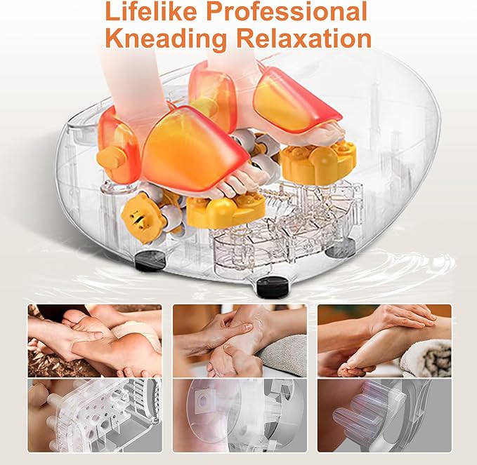 Foot Massager Machine Relieve Fatigue, Deep Tissue Massage for Plantar Fasciitis, Gift for mom and dad