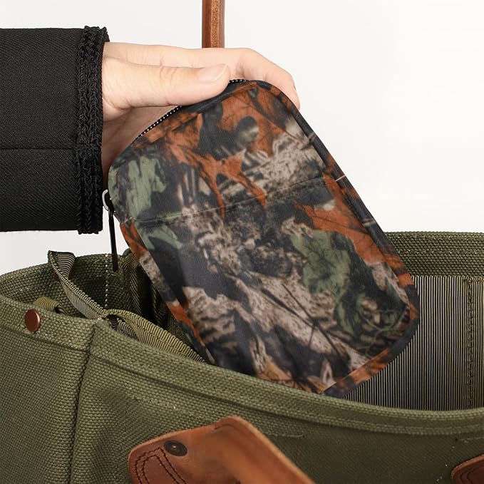 Forest Tree Camo Camouflage Pill Box Small Pill Travel Organizer 7 Day Weekly Medicine Pill Case Cute Compact Size Vitamin Container Pill Bottle Portable Pill Holder Bag with Zipper