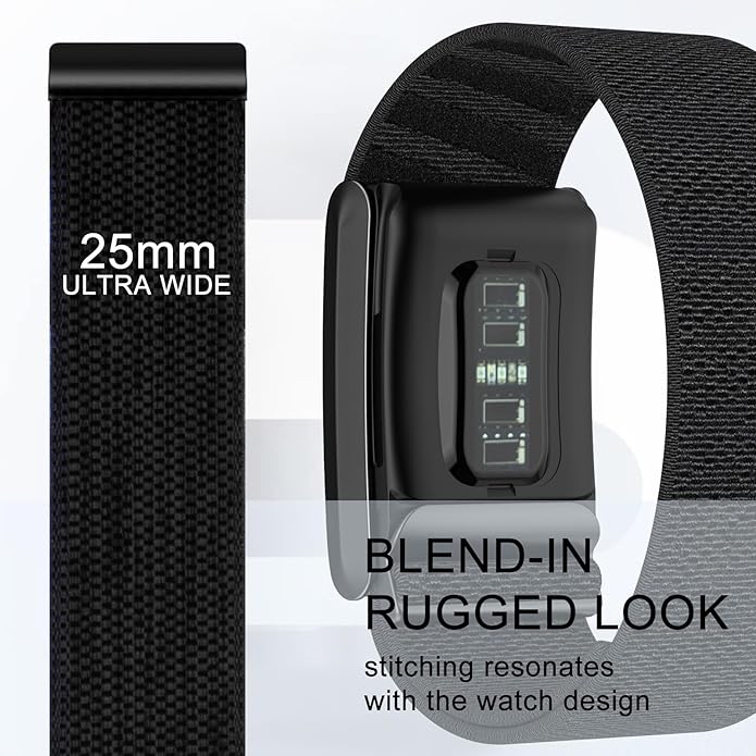 surundo Nylon Sport Band Compatible with Whoop Band 4.0 Strap Men Women with Bumper Case, Breathable Nylon Adjustable Waterproof Replacement Wristbands Straps for Whoop 4.0