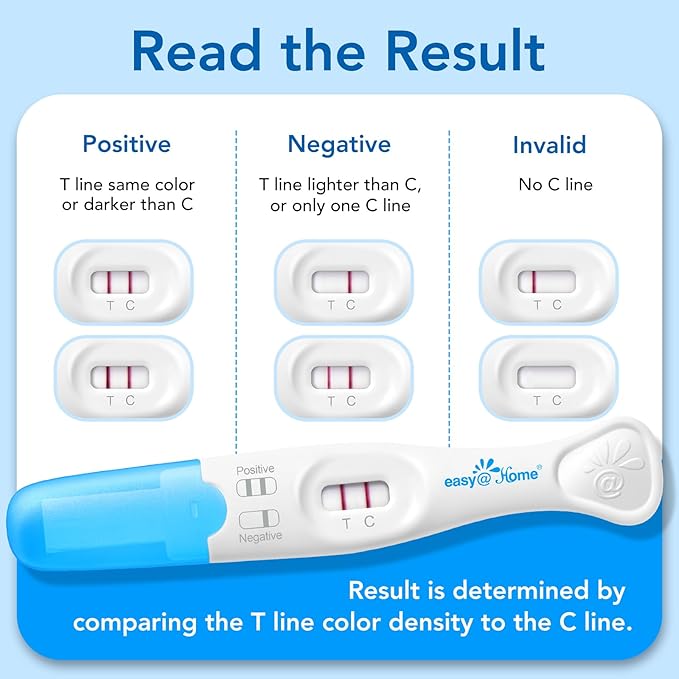 Easy@Home FSH Test Kit for Women - At-Home Hormone & Cycle Tracking with Premom App | Midstream Urine Test for Female Hormone Tracking | Reliable & Quick Results | 5 Tests