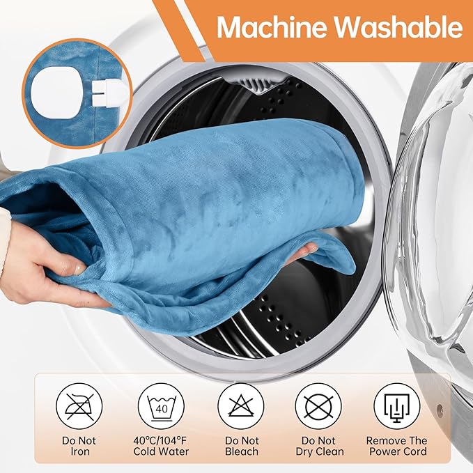 Electric Heating Pad for Back, Neck & Shoulders – 25"x37" Large Weighted Heating Pad for Full Body Pain Relief & Muscle Relaxation – 5 Temps, 4 Timers, Auto Shut-Off – Gifts for Women, Men, Mom & Dad