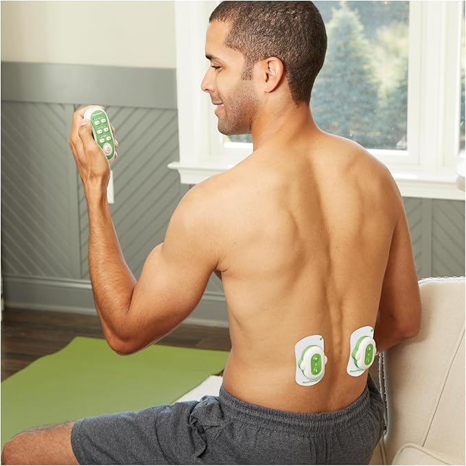 AccuRelief Wireless TENS Unit with Remote Control, TENS Pain Relief Device and Muscle Stimulator, for Back Pain, Neck Pain, Arm and Leg Pain