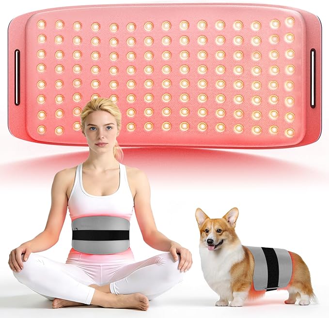 Red Light Therapy for Dogs and Humans, Portable 360 LED Chips Red Light Therapy Belt with Strap, Infrared Light Therapy Devices for Muscle & Joint Pain Relief