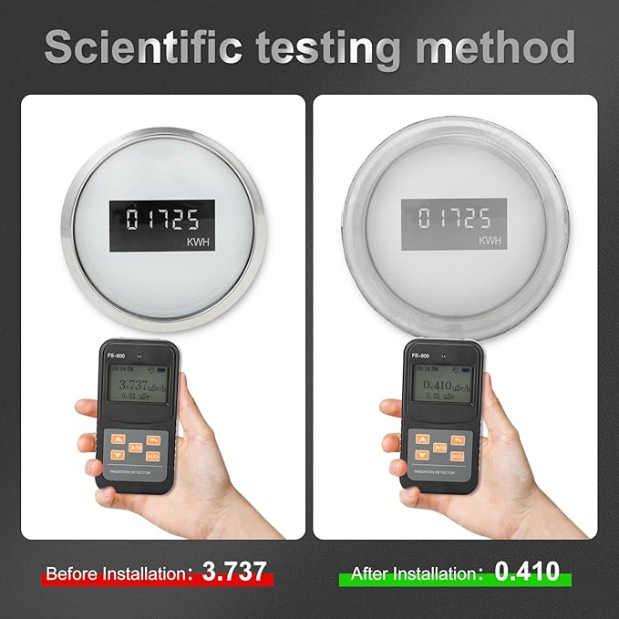 Smart Meter Cover,Electric Meter Cover Shield Made with Faraday Cage Technology,Electrical Meter Cover Made of 316 Stainless Steel for Durability.Suitable for All Smart Meter Protection