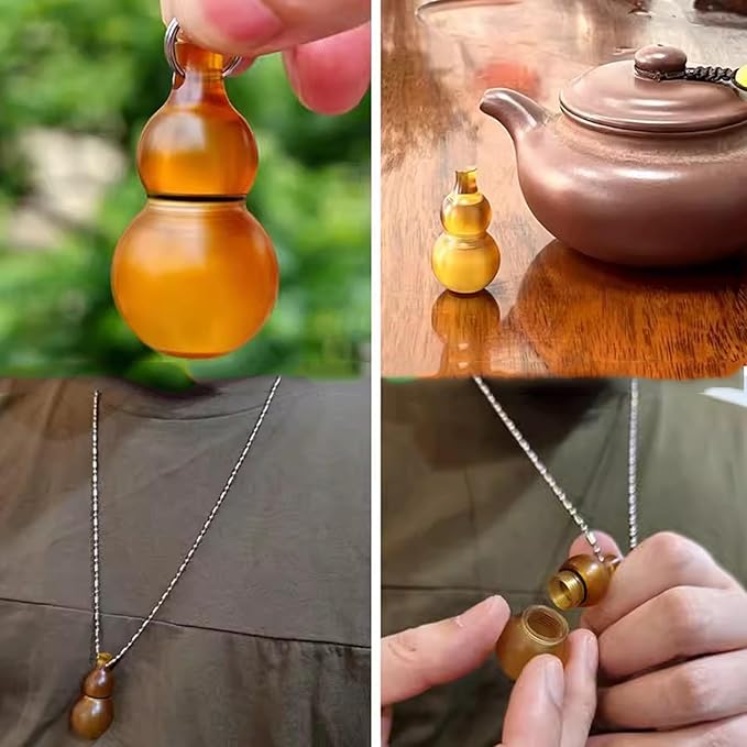 Pill Case PEI CalabashGourd Pill Container Waterproof Pocket Medicine Box Keychain Pill Holder