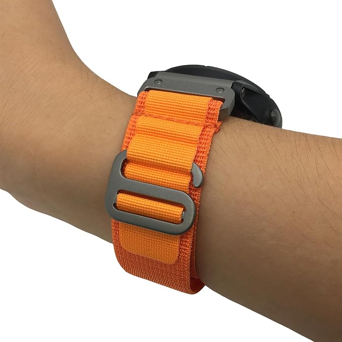 Custom Fit by Wrist Size, Small & Large Wrists, for Garmin Nylon Watch Band –– Compatible with QuickFit 20mm / 22mm / 26mm, Fenix 7, Instinct 2X, Forerunner, Epix, Tactix, MARQ, quatix, Approach