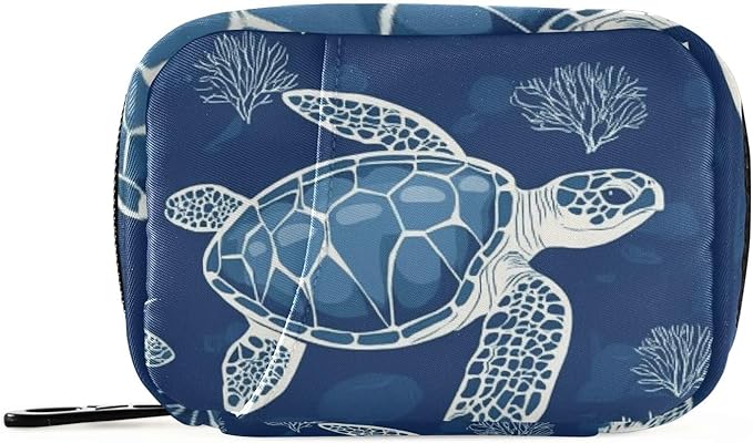 Travel Pill Case Sea Turtle Weekly Small Pill Box 7 Day Pill Box Pill Organizer Bag