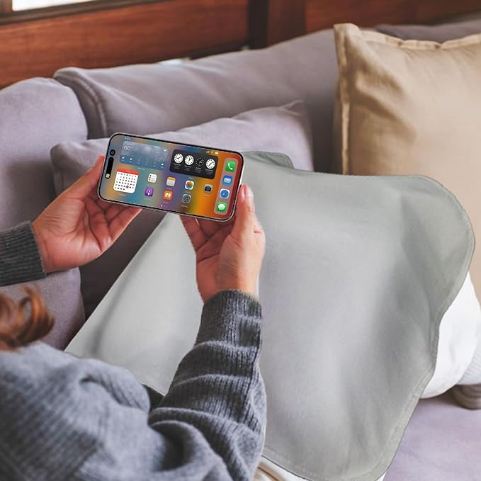 Faraday Blanket, Protection Cotton Blanket, for Cell Phone,Tablet,Laptop- Protection Against Direct Contact from 5G Signal,WiFi,Bluetooth,EMF,RF