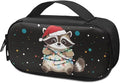Cute Christmas Raccoon Insulin Pen Cooler Travel Case Easy to Use Glucose Meter and Diabetic Supplies Storage Carrying Bag for Needles, Insulin Cartridges, Test Strips