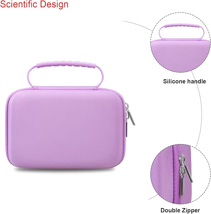Elonbo Carrying Case for OMRON Evolv Bluetooth Wireless Upper Arm Blood Pressure Monitor, for OMRON Evolv BP7000 Portable One-Piece BP Monitor Storage Holder, Purple