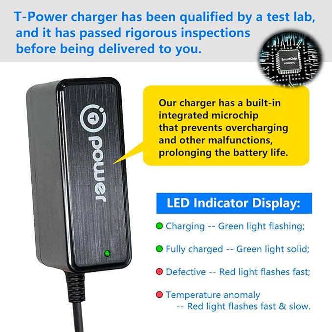 T POWER 18V Charger for Sharper Image 2437599 1011666 1013002 1012667 1013983 1013985 & HoMedics Model HHP-810HJ HHP810HJ Powerboost Deep Tissue Cordless Massage Gun Ac Dc Adapter Power Supply