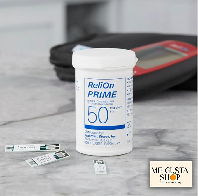 ReliOn Prime Blood Glucose Test Strips, 100 Ct + me Gusta Sticker