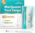Easy@Home Marijuana Test Strips, 15 Pack Highly Sensitive THC Tests for Home Use, Drug Test Kit Marijuana Urine Screen Test, at Home THC Drug Test with Cut-Off Level 50ng/mL, THC Test Strip #ESTH-115