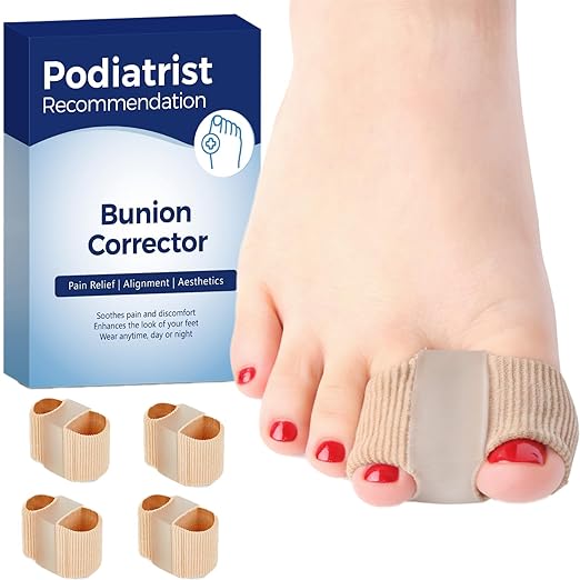 Bunion Corrector, Toe Separators for Women Men Big Toe, Toe Spacers, Bunion Correction, Breathable(4PCS)