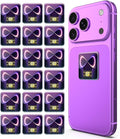 Cell Phone Protection Neutralizers Stickers for Smart Phones/Tablets/Laptops/Computer/WiFi/Priner/TV Electronic Devices Blocker 18 Pcs Purple