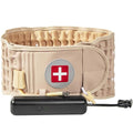 Decompression Back Belt with Electric Inflatable Pump -Lumbar Support Belt for Lower Back Pain Relief, Air Traction Device Fits Waist Size 29-49 Inches，(Beige)