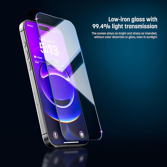 magglass for iPhone 17 Pro Max Screen Protector, (6.9") Toughened Tempered Glass with Easy-installation Applicator (2-Pack)