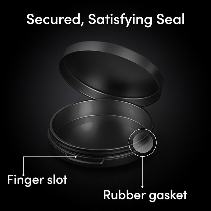 Aluminum Pouch Can – Slim, Lightweight Metal Container for Everyday Carry | Core Series | Obsidian Black
