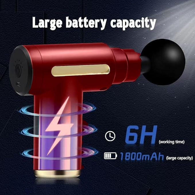 Massage Gun,Upgrade Deep Tissue Muscle Massager for Pain Relief,Percussion Massager with 4 Massage Heads & Silent Brushless Motor,Portable Handheld Massager Gifts for Women Men