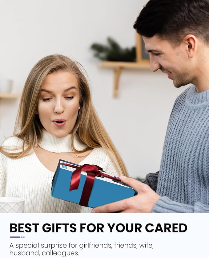 CooCoCo White Elephant Gift for Adults, Red Light Therapy for Face and Body, Light Therapy Panel with 630nm Red, 590nm Yellow and 460nm Blue Lamp, 6 Modes, Christmas Gifts for Women Men