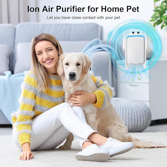Negative Ion Air Purifier Plug in,Ionic Air Purifiers for Home, Bedroom, Office, Mini Portable Air ionizers Quiet Air Cleaner for Home(4)