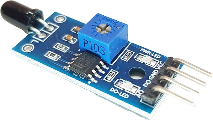Infrared Fire Sensor for Arduino, ESP32, ESP8266, Raspberry Pi, 5 Pieces