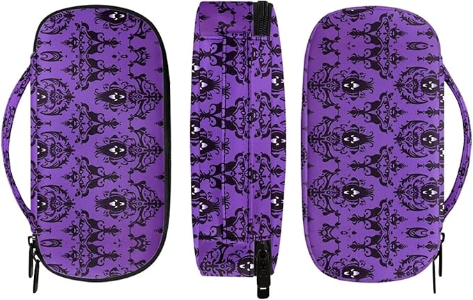 Hantued Mansion Halloween Insulin Cooler Travel Case Diabetic Insulated Organizer Portable Cooling Bag for Insulin Pen and Medication Diabetic Supplies