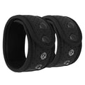 Moko 2-Pack Sweatproof Ankle Strap Fit Fitbit Luxe/Inspire 2/HR/Inspire/Charge 5/4/3/2/Alta/Alta HR/Flex 1/2/Garmin, Adjustable Fitness Tracker Ankle Band with Mesh Pouch - Black
