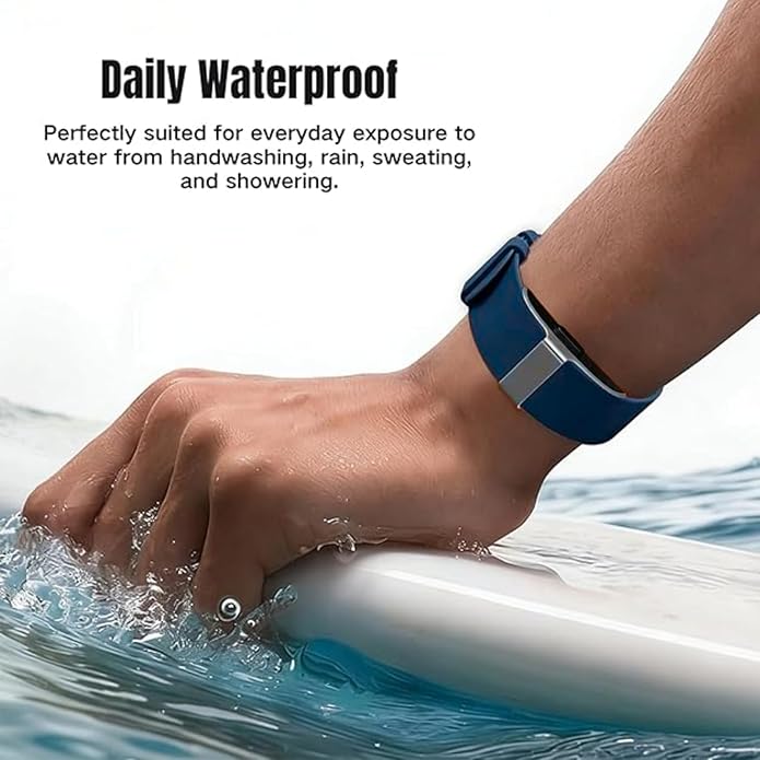 Silicone Loop Strap Compatible with Hume Health Band, Soft Silicone Replacement Band Adjustable Clasp Buckle Closure Strap Wristband for Fitness Tracker & Activity Monitor
