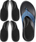 Dr.Foot Arch Support Shoe Inserts for Plantar Fasciitis Relief, Self-Adhesive Arch Pads Heel Cushion for Flats, Heel Pain, Gel Arch Insoles for Men and Women 2 Pairs (Black, Large)