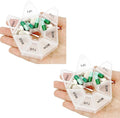 Pill Organizer, 2 Pack Pill Box, Small Case, Medicine Organizers 1 Time a Day, Weekly Medicine Container, Daily Pills Holder, Travel Case for 7 Day(White)