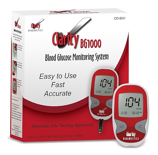 Blood Glucose Meter Kit - Glucometer, Easy to Use - 1 Kit
