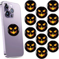 Zonon 18 Pieces Emf Stickers Emf Blocker for Cell Phone Radiation Equipment Neutralizers Devices Accessories for Laptops Computers (Halloween Pumpkin)