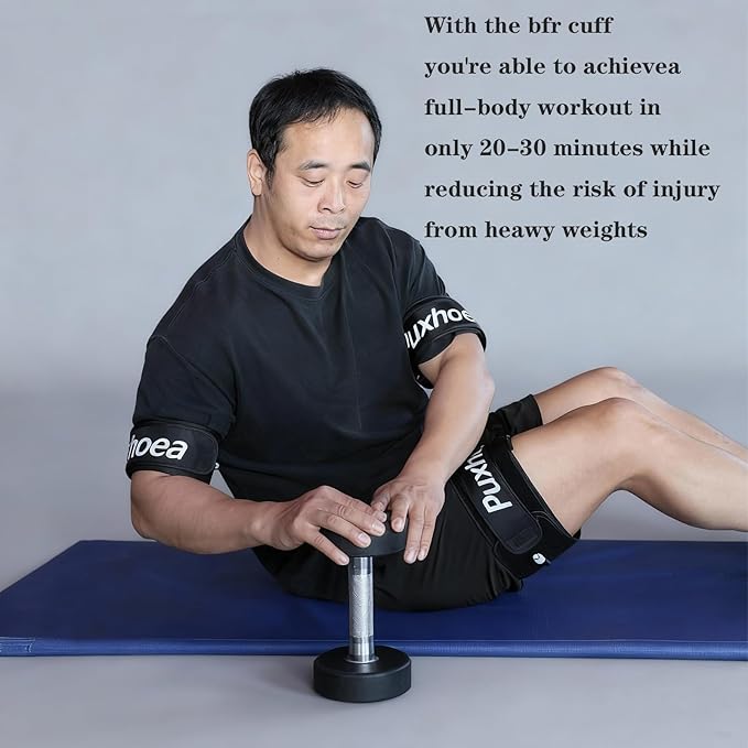 BFR Blood Flow Restriction Bands for Arms Legs Occlusion Training,Build Muscle Without Weightlifting Accurate Pump to Precisely Apply Pressure, for Men and Women Fitness Workouts