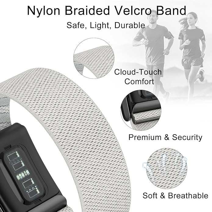 surundo Nylon Sport Band Compatible with Whoop Band 4.0 Strap Men Women with Bumper Case, Breathable Nylon Adjustable Waterproof Replacement Wristbands Straps for Whoop 4.0