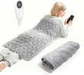 Ultra-Soft Flannel Heating Pad with Crystal Beads - 9 Heat & 4 Timer Settings, Machine Washable for Pain Relief, 33x17 Inch - Sophisticated Gray