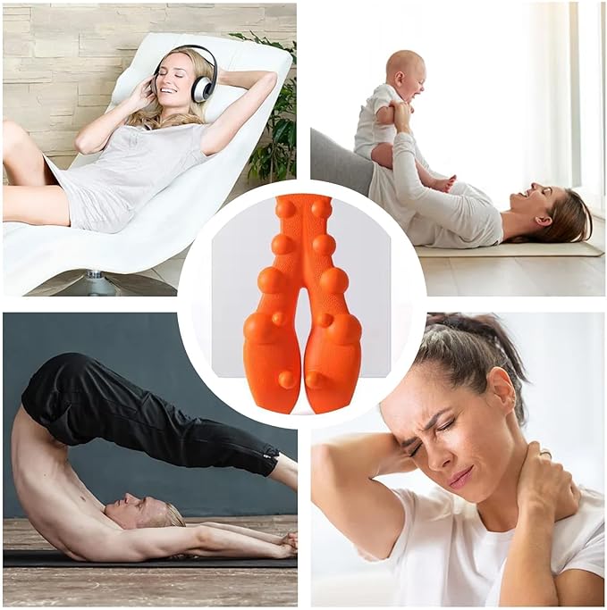 Trigger Point Massager for Neck & Upper Back Discomfort Acupressure Nodes Easy at-Home Use