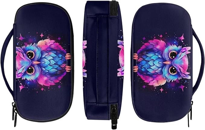 Cartoon Owl Insulin Cooler Travel Case, Handy Medication Insulated Diabetic Carrying Cooling Bag for Insulin Pen, Glucose Meter and Diabetic Supplies