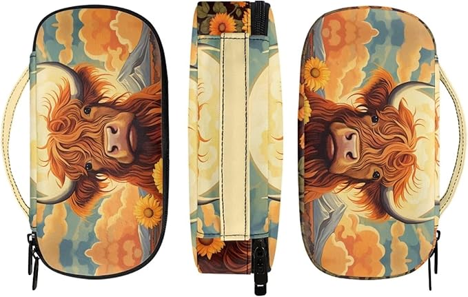 Sunflower Cow Insulin Cooler Travel Case, Diabetic Medication Organizer for Insulin Pens and Other Diabetic Supplies