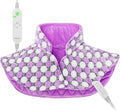Full Weighted Heating Pad for Neck and Shoulders, Pasonio Large Electric Heated Wrap for Cramps and Pain Relief - 2.4lb Hot Heat Pad with Moist & Dry Heat Therapy Options, Washable- (18"x22") - PYQ03