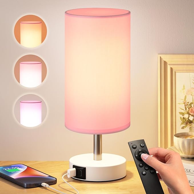 Dicoool Light Therapy Lamp 10000 Lux, Sun Lamp with Remote, 3 Color Temperature & Stepless Dimming, Happy Sunlight Lamp, Daylight Lamp for Home, Office, Pink Decoration Use As Lift Mood, Happy Life