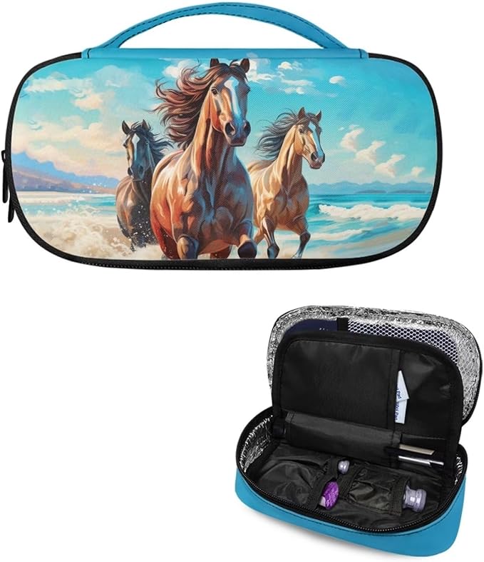 Horse Insulin Cooler Travel Case for Diabetic, Insulin Cooling Case Travel Portable Insulin Pen Carrying Case Cooler Bag Organizer for Diabetic Supplies