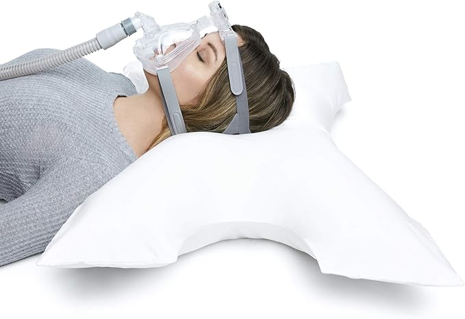 CPAP Pillow by Pillows with a Purpose - Jumbo Size with Cooling Fabric - Unqiue Design with Contoured Cut-Outs - Hypoallergenic with Cover Included
