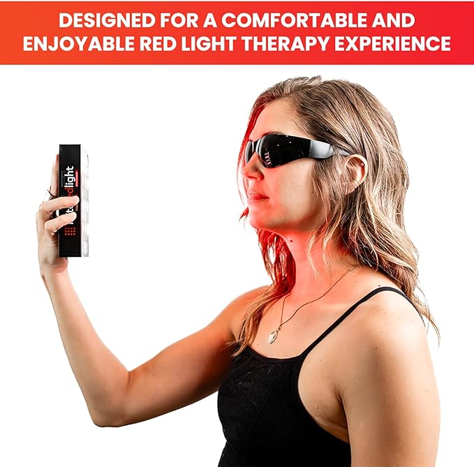 Mito Red Light Therapy Glasses - Eye Protection for Red Light (600nm-900nm) - Goggles