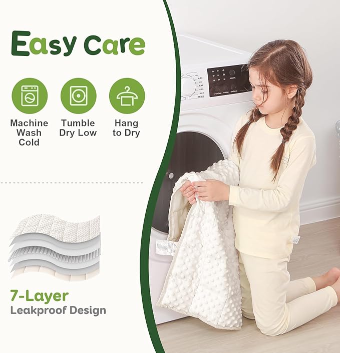 Sivio Weighted Lap Blanket 2lbs, 20 x 30inches, Soft and Cozy Cooling Heavy Blanket for All-Season, Calm Sleeping and Nap, Suit for Car, School and Home, Machine Washable, White