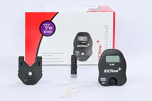 PTS Diagnostics A1C Now+ Multi-Test Blood Glucose Monitor (10 tests/box)