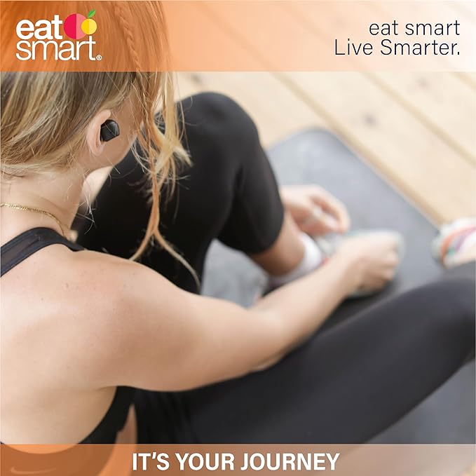 Eat Smart Digital Bathroom Scale with Extra Large Easy to Read Lighted Display, Weight Tracking, Includes Body Tape, Grey and Clear