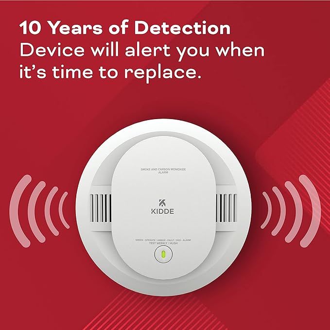 Kidde Smoke & Carbon Monoxide Detector, AA Battery Powered, LED Warning Light Indicators, 1 Pack